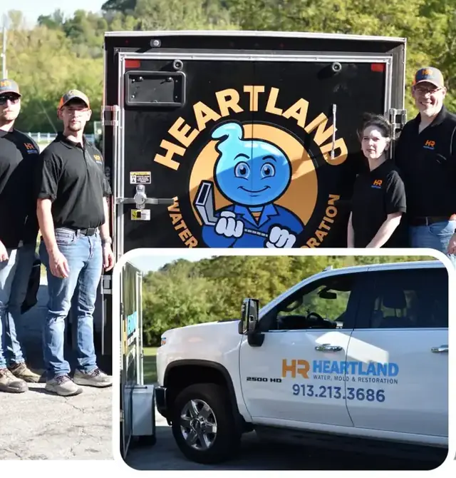 Heartland restoration team and service truck
