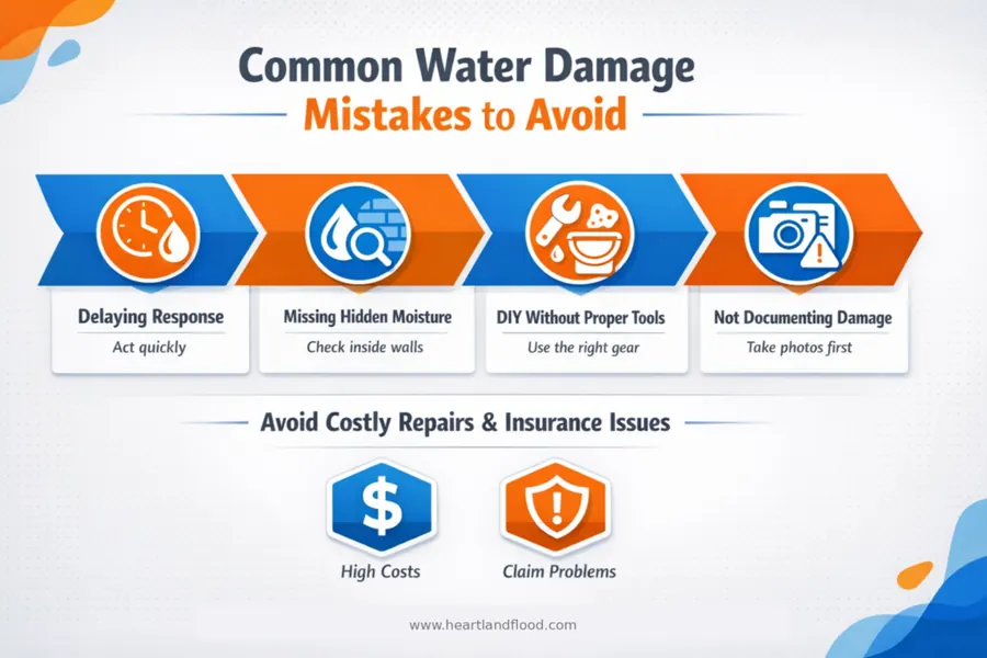 Common water damage mistakes to avoid
