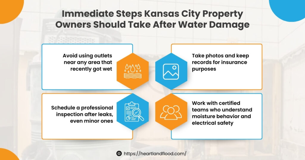 Immediate steps Kansas City property owners should take after water damage