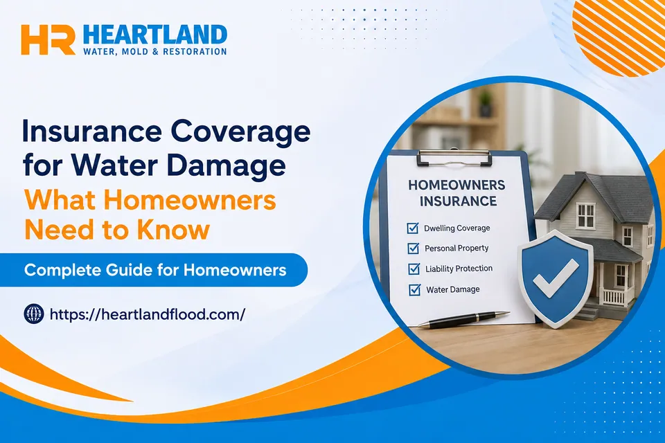 Water damage insurance claim documentation and professional restoration assessment