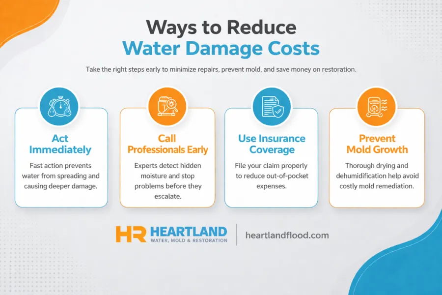 Ways to reduce water damage costs