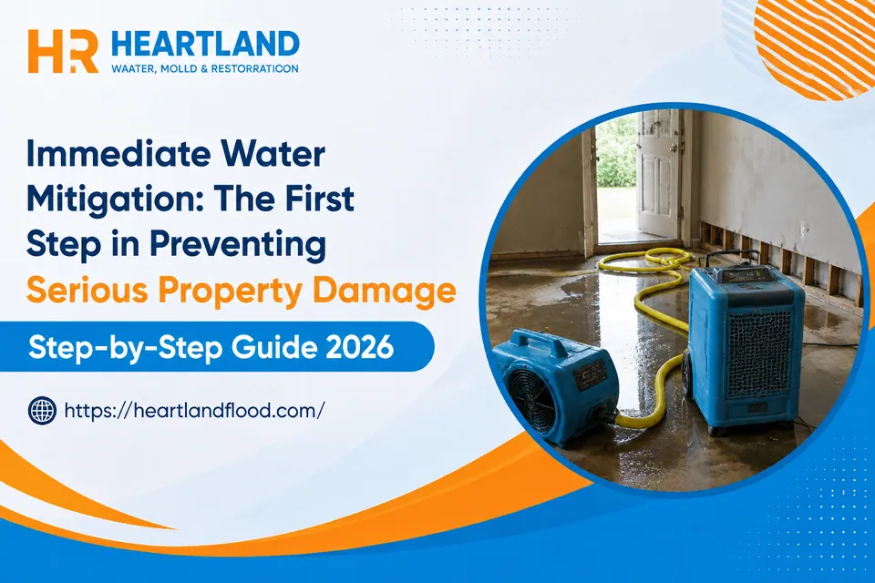 Industrial water extraction and drying equipment used during water damage mitigation in Kansas City